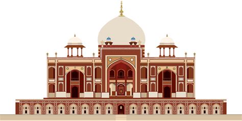 Download Graphic Humayuns Tomb Mughal Architecture Royalty Free Vector