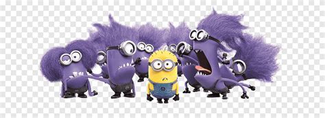 Purple Evil Minion 3 Despicable Me Minions Illustratie Png Pngegg