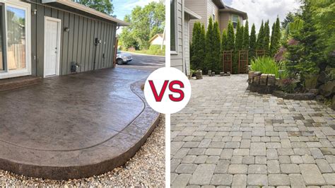 Choosing Between Concrete Or Pavers For Your Patio Cesars Concrete