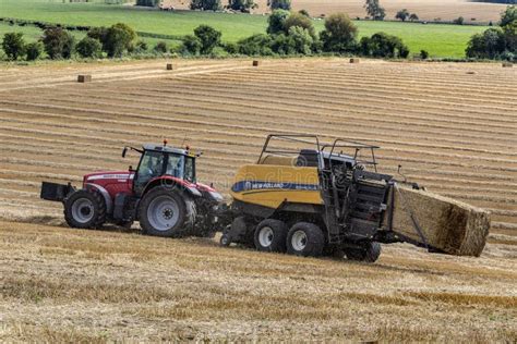 Hay Baler Agriculture Farming Editorial Stock Image Image Of