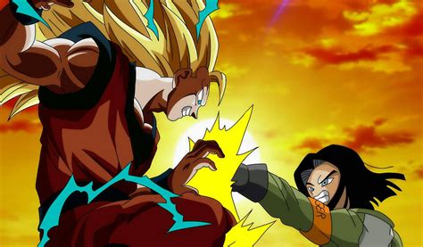 Goku Ssj 3 Vs Androide 17 Manga 31 Dbs A Color By Alejandrodbs On