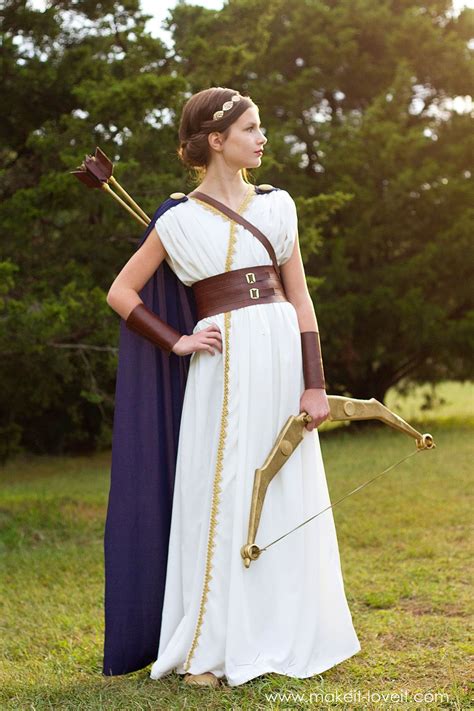 Diy Greek Goddess Costume Artemis Make It And Love It Greek Goddess