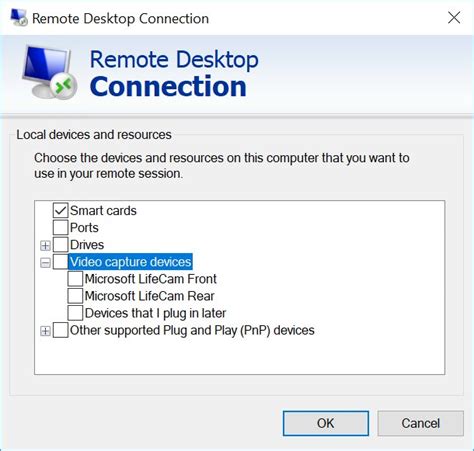 Establish incoming and outgoing connections between devices. Windows 10 Will Allow Video Capture Device Redirection over RDP