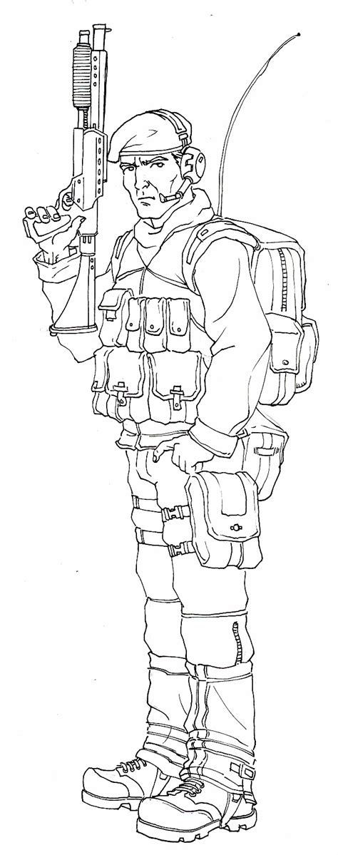 Unit Engineer Line Art By Darkangeldtb On Deviantart