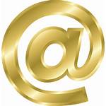 Gold Symbol Letters Sign Alphabet Effect Email