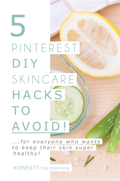 5 Pinterest Diy Skincare Hacks That Will Hurt Your Skin Diy Skin Care