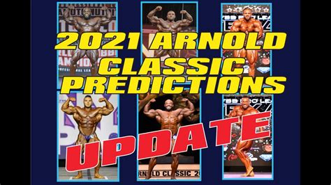 arnold classic predictions update youtube