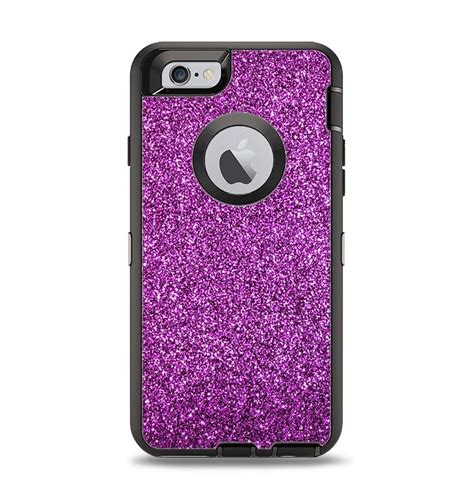 An Iphone Case With Purple Glitter On It