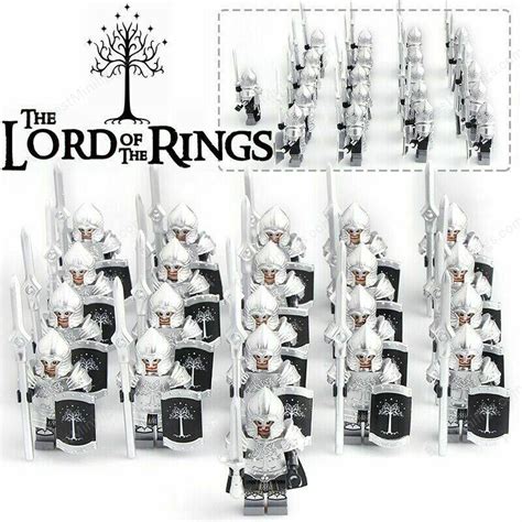 21pcsset Gondor Soldiers Spearman With Armor The Lord Of The Rings Mi