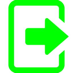 Free Lime Logout Icon - Download Lime Logout Icon