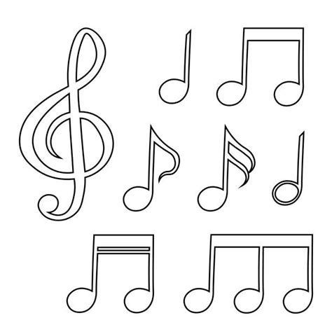 Dibujos De Notas Musicales Imprimible Gratis Para Colorear Para