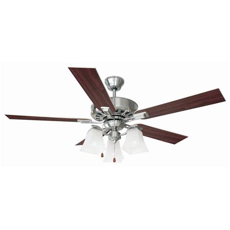 Design House Torino 52 In Satin Nickel Ceiling Fan 154138 The Home Depot