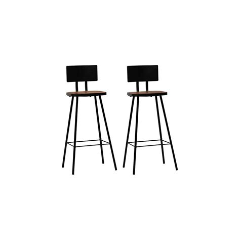 Nicoone Bar Stools Set Of 2 Counter Stool Industrial Bar Chairs
