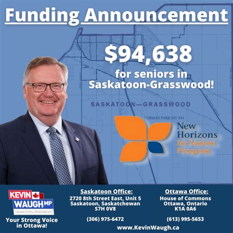 Funding Announcement 94638 For Seniors In Saskatoon Grasswood