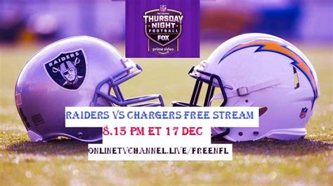 Watch live nfl streams online. Chargers vs Raiders Live Stream Free NFL Reddit , Game ...