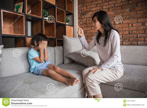Angry Mother Scolding Daughter Stock Photo Image Of Parent Problem