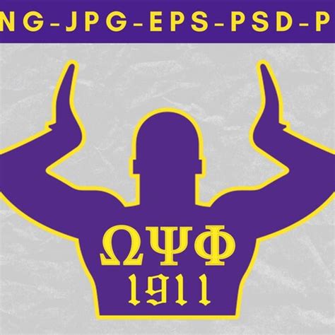 Omega Psi Phi Svg Black Fraternity Omega 1911 Includes Svg Etsy