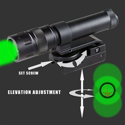 Green Laser Designator Illuminator Weapon Light With Adjustable Windage