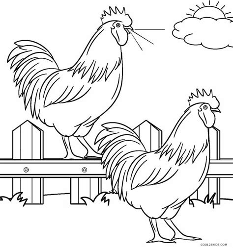 Free Farm Animals Coloring Pages For Kids