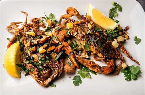 Soft Shell Crab With Preserved Lemon And Almonds Recipe Nyt Cooking