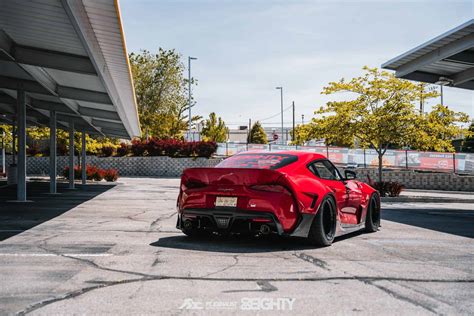 Toyota Supra Gr Gets Pandem Aero Widebody Kit And Fi Exhaust Maxtuncars