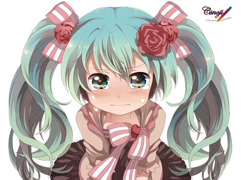 Cry Miku Render By Csnoji On Deviantart