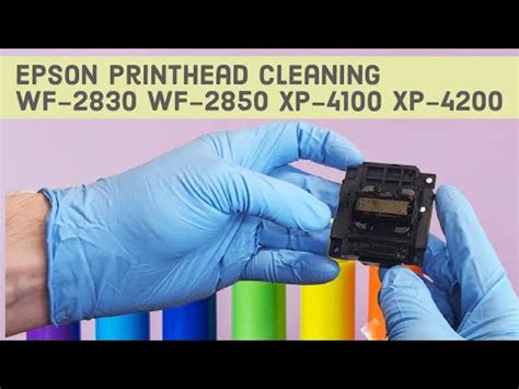 Manually Cleaning EPSON WF Printhead XP XP WF YouTube