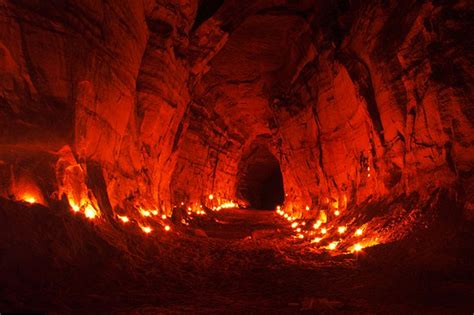 Wallpaper Geological Phenomenon Formation Heat Darkness Rock Lava Cave Flame Landscape