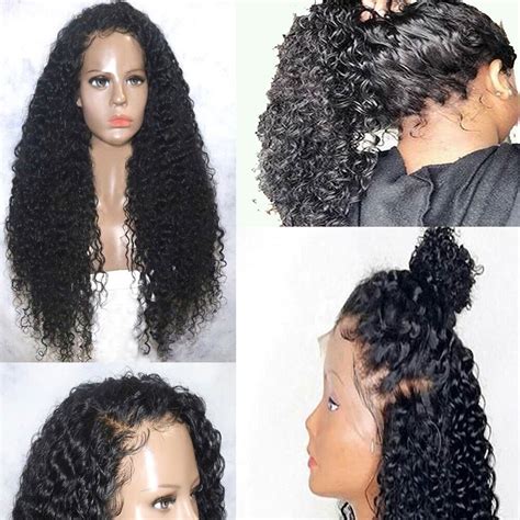 Kinky Curly 360 Lace Frontal Human Hair Natural Wigs For Black Women Mongolian Remy Preplucked