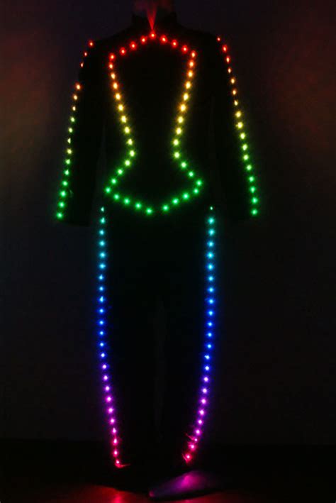 led light suit led luminous dress led light costumes china led luminous dress and led stage