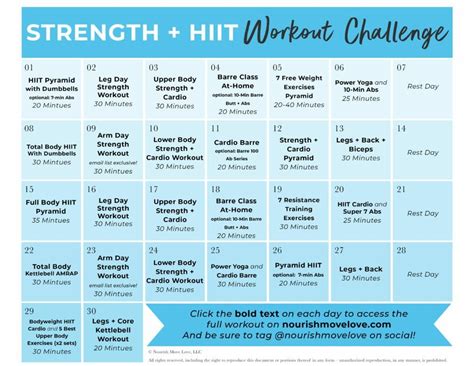 Get Fit This Fall With This 30 Day Fitness Challenge This Follow Along