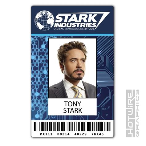 Our online id maker helps you easily create custom id cards and badges from professionally designed template in minutes, no design skills needed. Plastic ID Card (TV & FILM Prop) - Tony Stark IRON MAN Stark Industries MARVEL | eBay