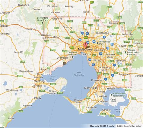 The Greater Melbourne Map