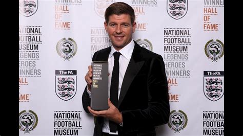 National Football Museum Hall Of Fame 2017 Steven Gerrard Youtube