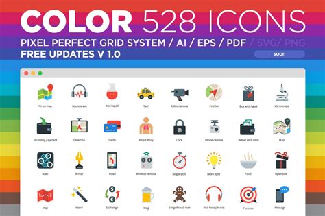 Basic Flat Color Icons Custom Designed Icons Creative Market