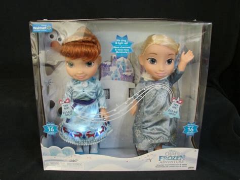 Disney Olaf S Frozen Adventure Elsa And Anna Singing Traditions Dolls