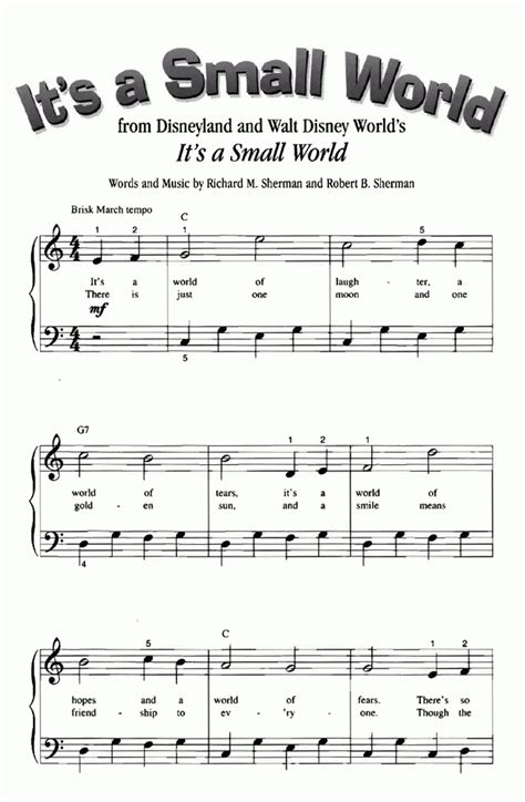 It's a more substantial piece so it's not ideal for absolute beginners. Free Printable Sheet Music For Piano Beginners Popular Songs | Free Printable