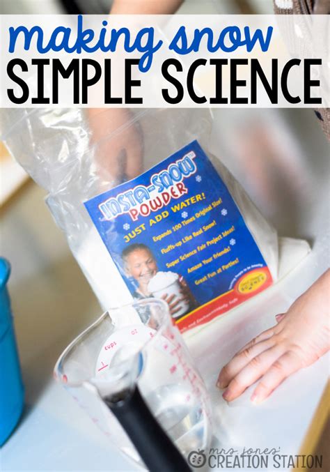 Making Snow A Simple Science Activity Mrs Jones Creation Station