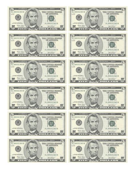 Free Printable Fake Dollar Bills Printable Form Templates And Letter