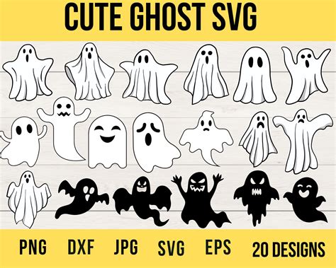 Cute Ghost Svg Halloween Svg Ghost Svg Spooky Svg Boo Svg Etsy