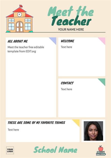 Meet The Teacher Flyer Free Template Images And Photos Finder
