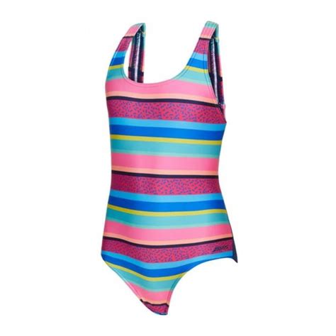 Zoggs Girls Rowleeback Toucan Tropics Swimsuit Sport From Excell