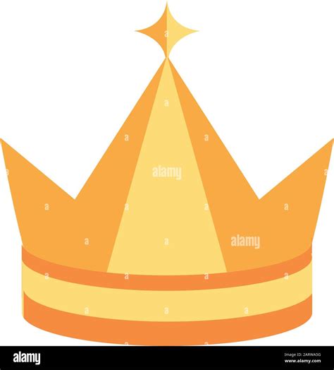 Crown Monarch Jewel Royalty Heraldic On White Background Vector