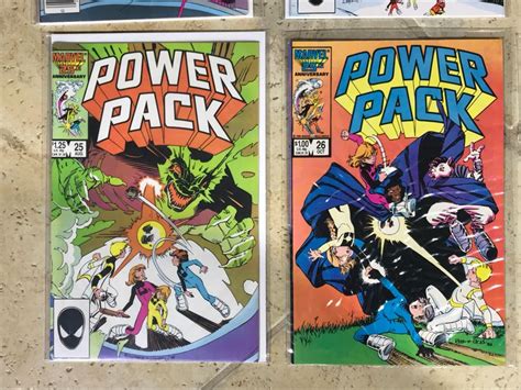9 Marvel Comics Power Pack Comic Books Inlc Issue 1