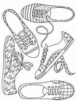 Coloring Shoes Adult Drawing Sheets Printable Books Shoe Colouring Nike Adults Tap Paper Template Coloriage Air Vans Looking Re Pencil sketch template