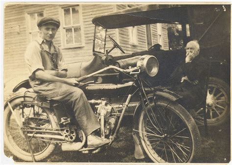 Harland Krause Age 12 Indian Motorcycle Vintage Photo Prints