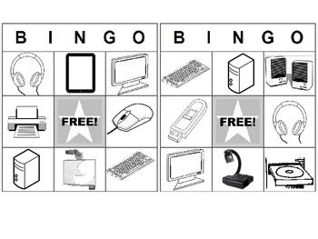 You can even travel the world and play in various exotic places. Computer / Technology Bingo for Lower Elementary--suitable ...