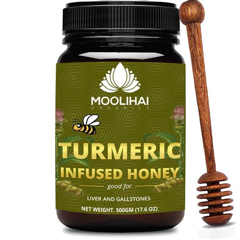 Natural Unprocessed Turmeric Infused Honey Gm Oz
