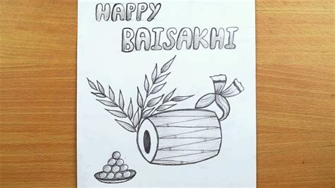 Baisakhi Celebration Drawing Baisakhi Pencil Drawing Kids Drawing