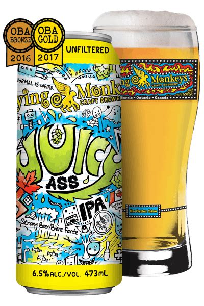 Flying Monkey Juicy Ass Ipa 4 Pack16 Oz Cans Beverages2u